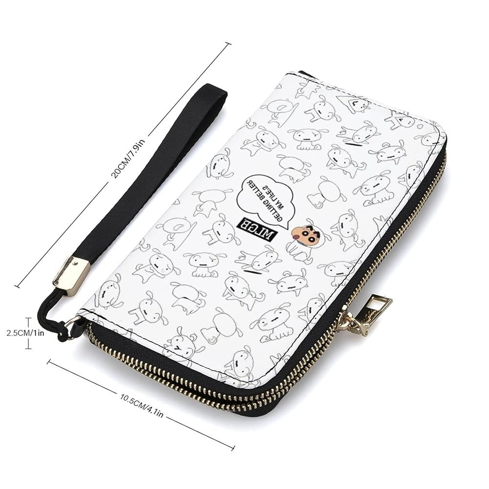 Amazon | [WAXNAX] クレヨンしんちゃん シロ 財布 メンズ 長財布